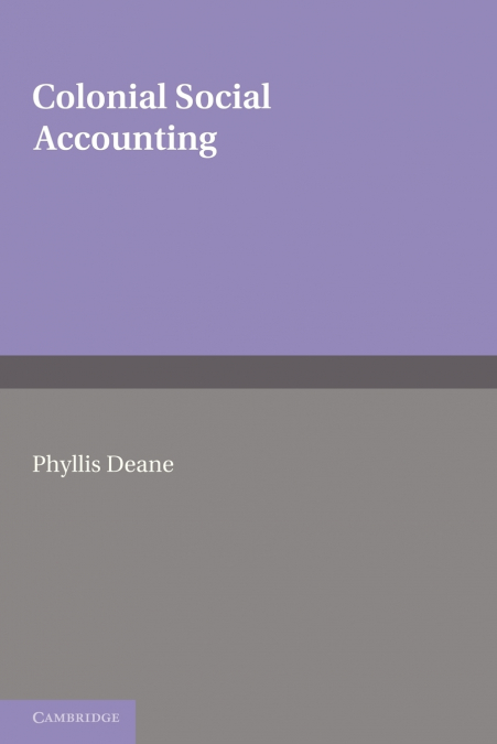 COLONIAL SOCIAL ACCOUNTING