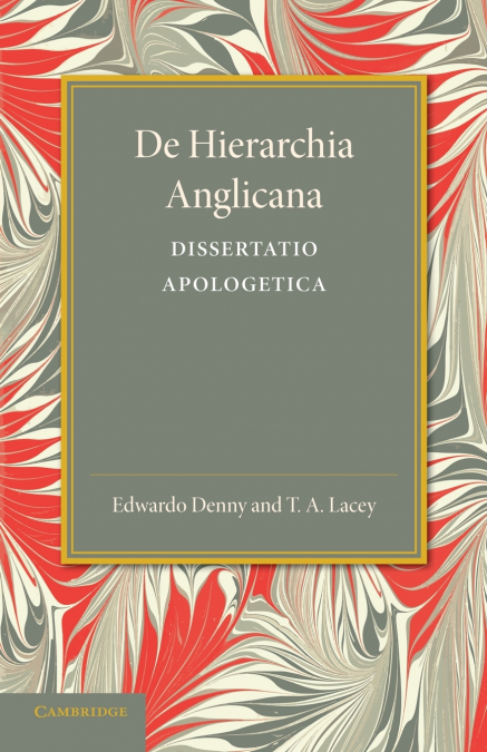 DE HIERARCHIA ANGLICANA