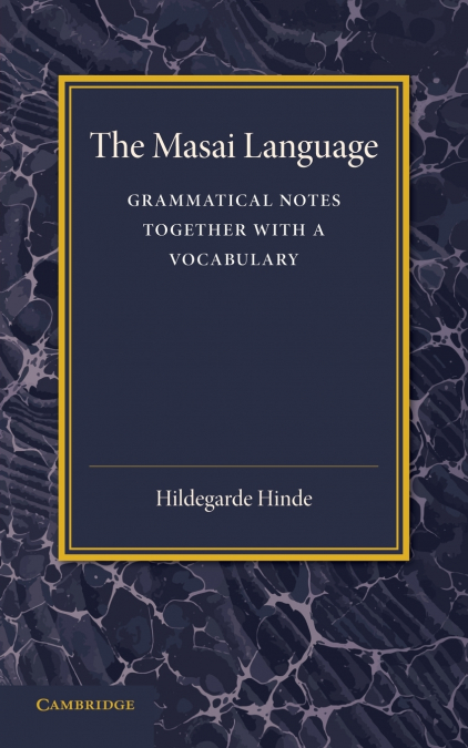 THE MASAI LANGUAGE