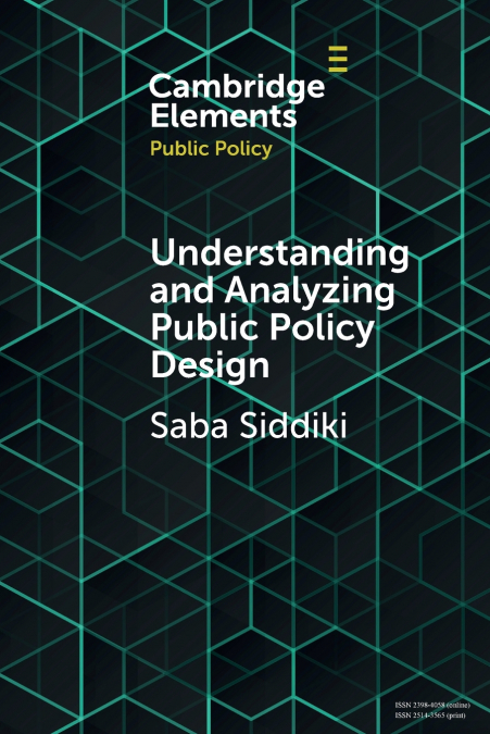 UNDERSTANDING AND ANALYZING PUBLIC POLICY DESIGN