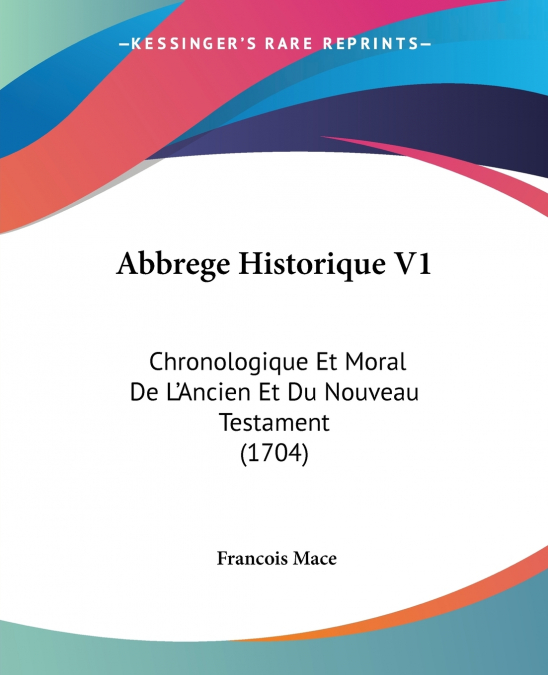 ABBREGE HISTORIQUE V1