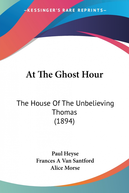 AT THE GHOST HOUR