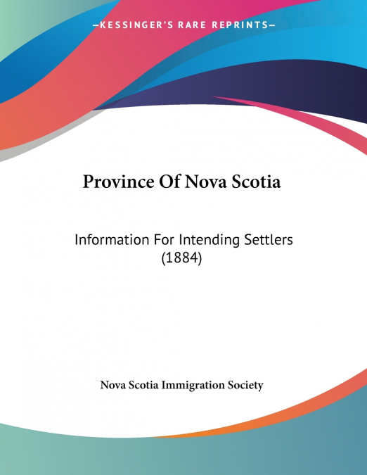 PROVINCE OF NOVA SCOTIA