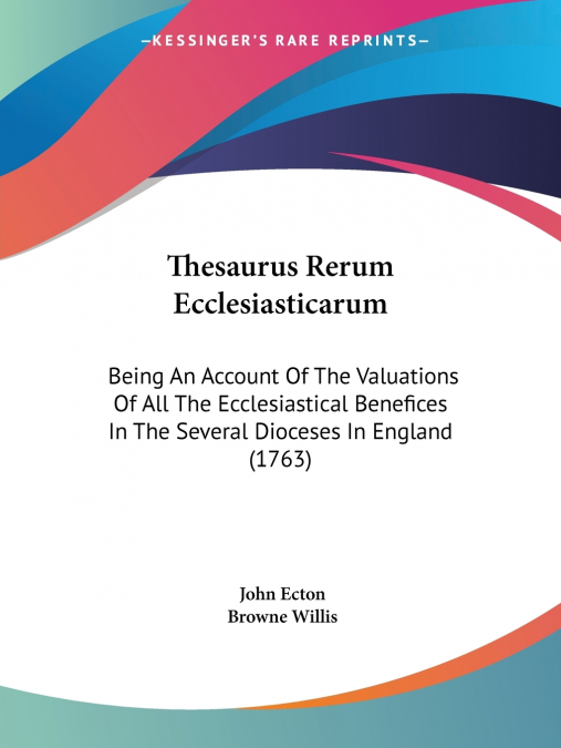 THESAURUS RERUM ECCLESIASTICARUM