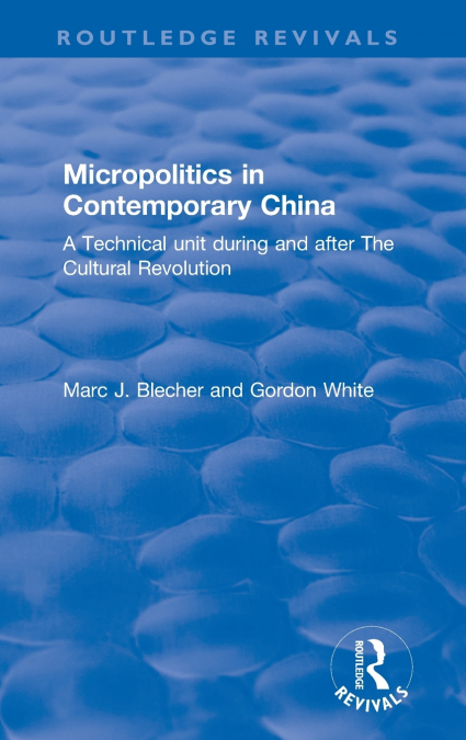 MICROPOLITICS IN CONTEMPORARY CHINA