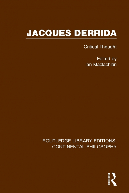 JACQUES DERRIDA