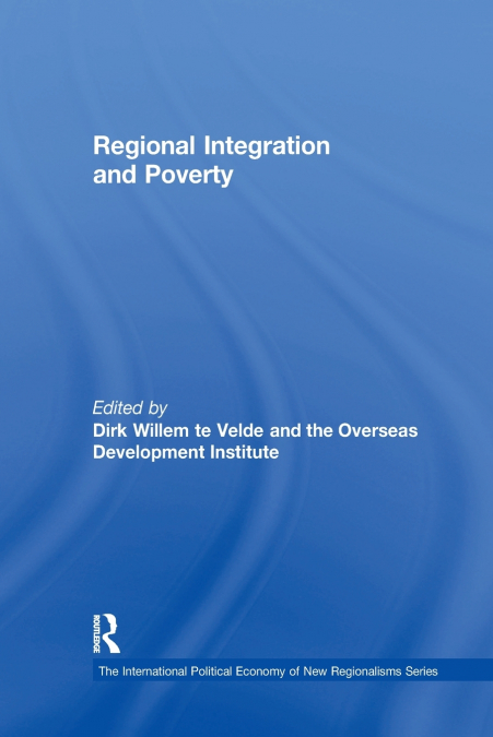 REGIONAL INTEGRATION AND POVERTY