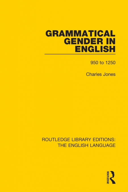 GRAMMATICAL GENDER IN ENGLISH