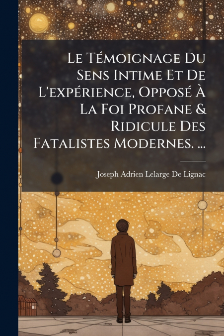 LE TEMOIGNAGE DU SENS INTIME ET DE L?EXPERIENCE, OPPOSE A LA