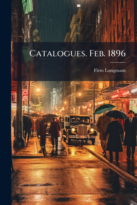 CATALOGUES. FEB. 1896