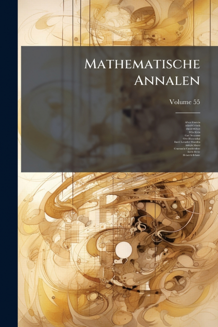 MATHEMATISCHE ANNALEN, VOLUME 55