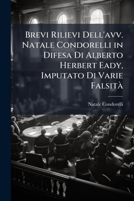 BREVI RILIEVI DELL?AVV. NATALE CONDORELLI IN DIFESA DI ALBER