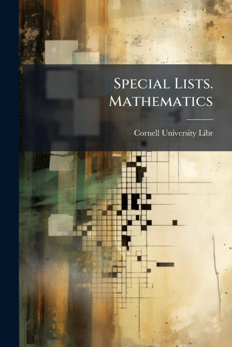 SPECIAL LISTS. MATHEMATICS