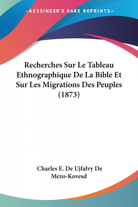 LA HONGRIE SON HISTOIRE SA LANGUE ET SA LITTERATURE (1872)