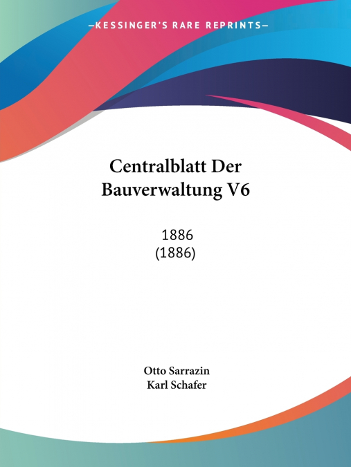 CENTRALBLATT DER BAUVERWALTUNG V6