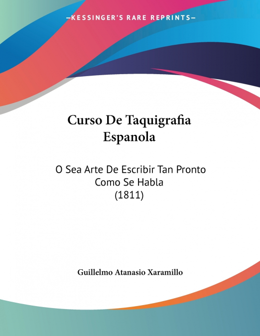 CURSO DE TAQUIGRAFIA ESPANOLA