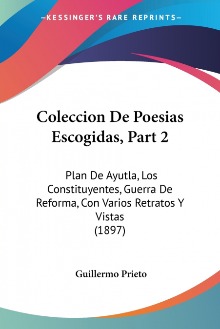 COLECCION DE POESIAS ESCOGIDAS, PART 2
