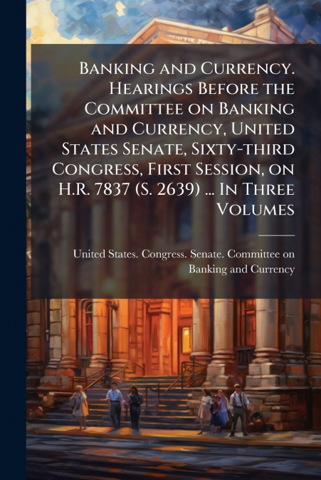 BANKING AND CURRENCY. HEARINGS BEFORE THE COMMITTEE ON BANKI