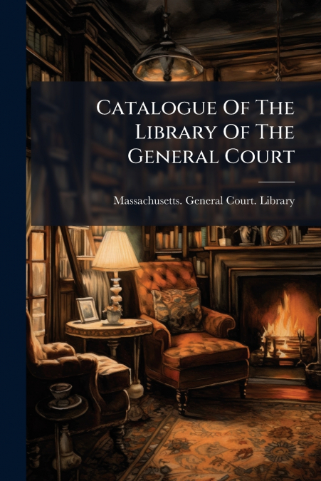 CATALOGUE OF THE LIBRARY OF THE GENERAL COURT