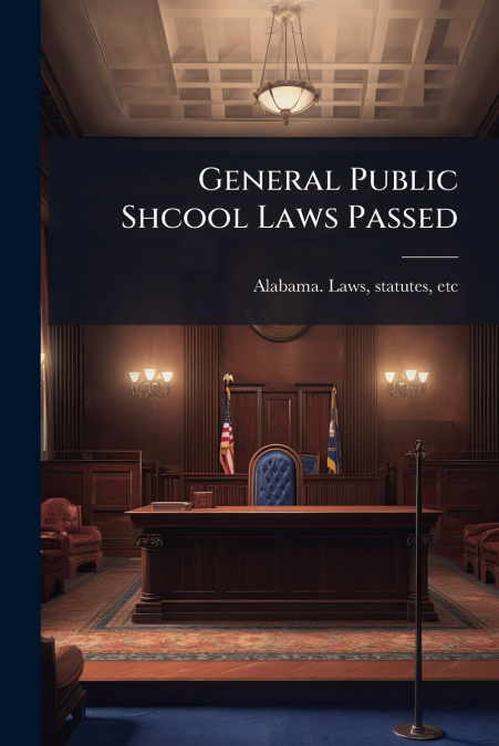 GENERAL PUBLIC SHCOOL LAWS PASSED