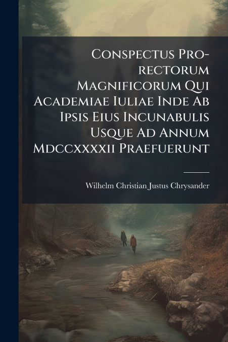 CONSPECTUS PRO-RECTORUM MAGNIFICORUM QUI ACADEMIAE IULIAE IN