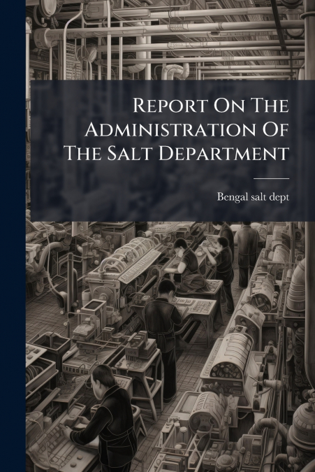 REPORT ON THE ADMINISTRATION OF THE SALT DEPARTMENT