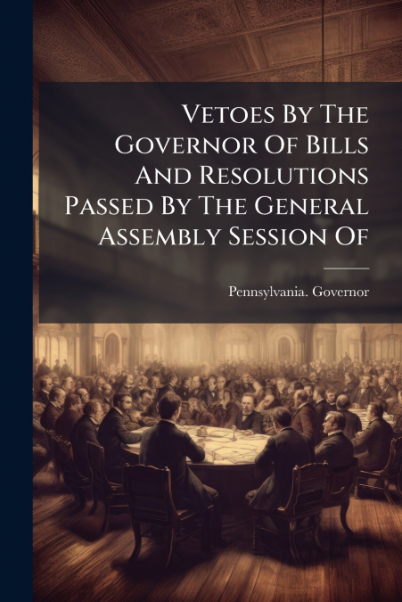 VETOES BY THE GOVERNOR OF BILLS AND RESOLUTIONS PASSED BY TH