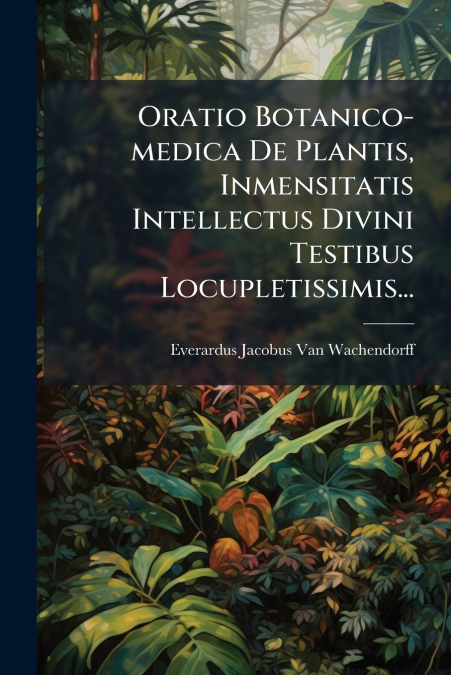 ORATIO BOTANICO-MEDICA DE PLANTIS, INMENSITATIS INTELLECTUS