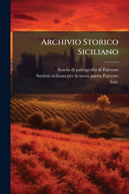 ARCHIVIO STORICO SICILIANO
