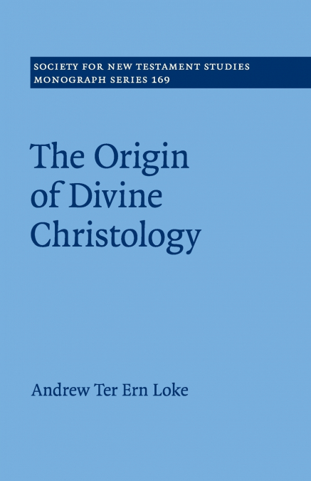 THE ORIGIN OF DIVINE CHRISTOLOGY