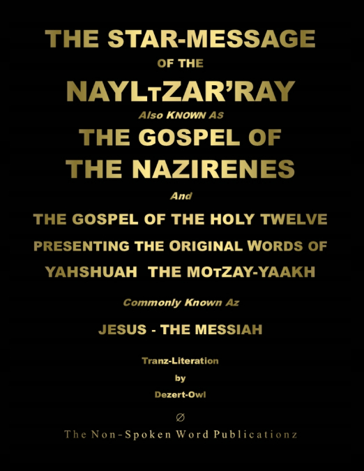 THE STAR-MESSAGE OF THE NAYLTZAR?RAY [COLOUR FORMAT]