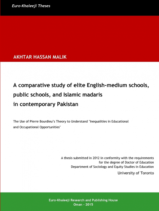 A COMPARATIVE STUDY OF ELITE ENGLISH-MEDIUM SCHOOLS, PUBLIC