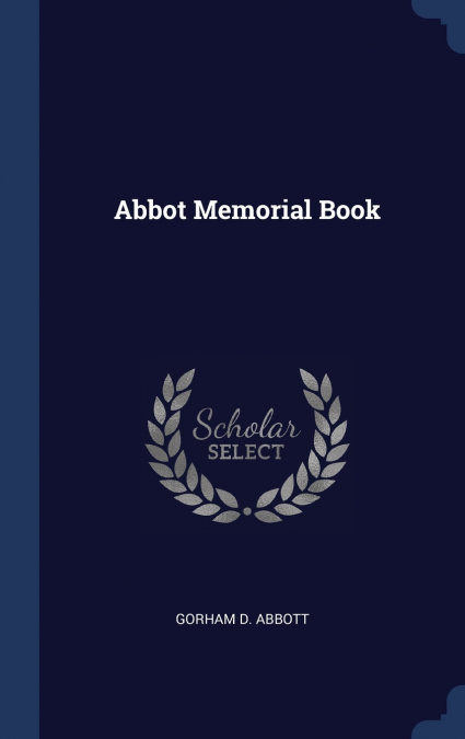 ABBOT MEMORIAL BOOK