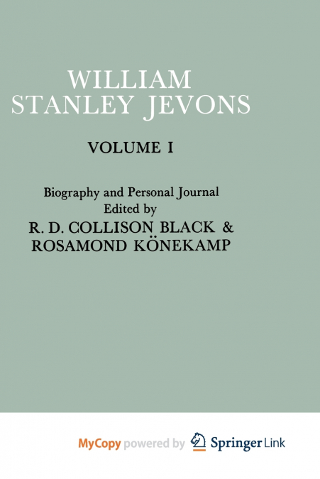 PAPERS AND CORRESPONDENCE OF WILLIAM STANLEY JEVONS