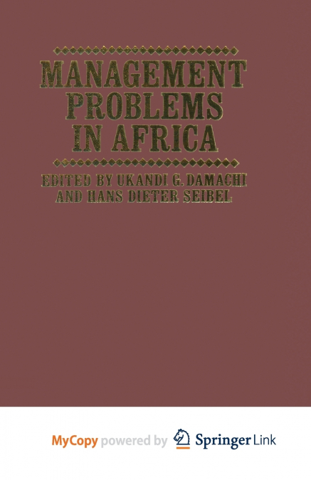 MANAGEMENT PROBLEMS IN AFRICA