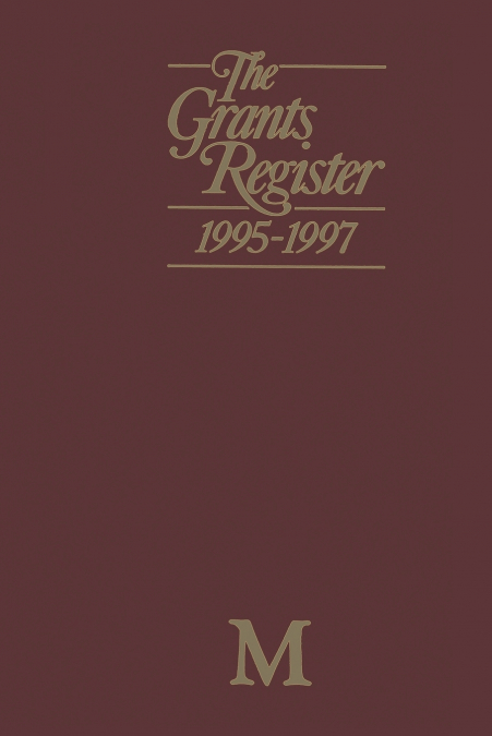 THE GRANTS REGISTER 1995-1997