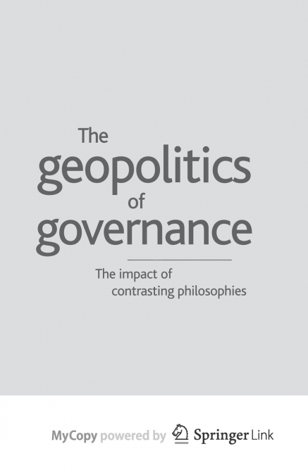 GEOPOLITICS OF GOVERNANCE