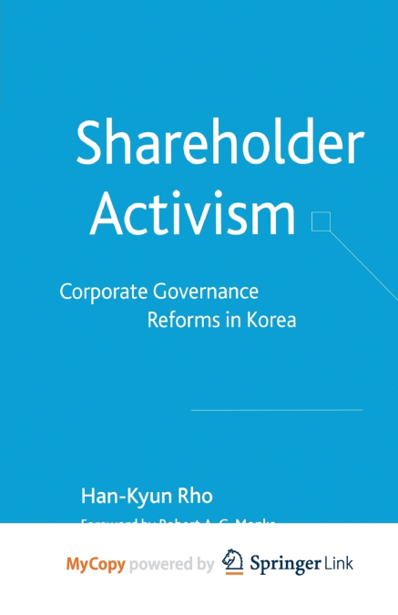 SHAREHOLDER ACTIVISM