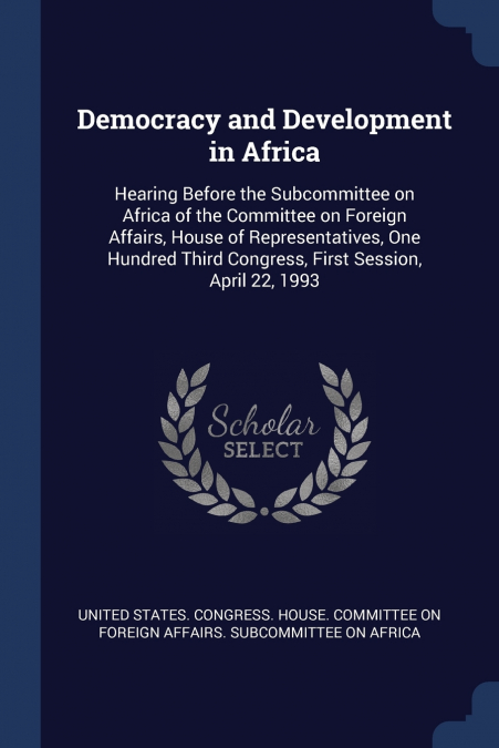 DEMOCRACY AND DEVELOPMENT IN AFRICA