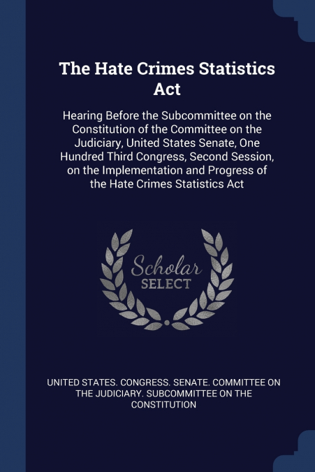 THE HATE CRIMES STATISTICS ACT