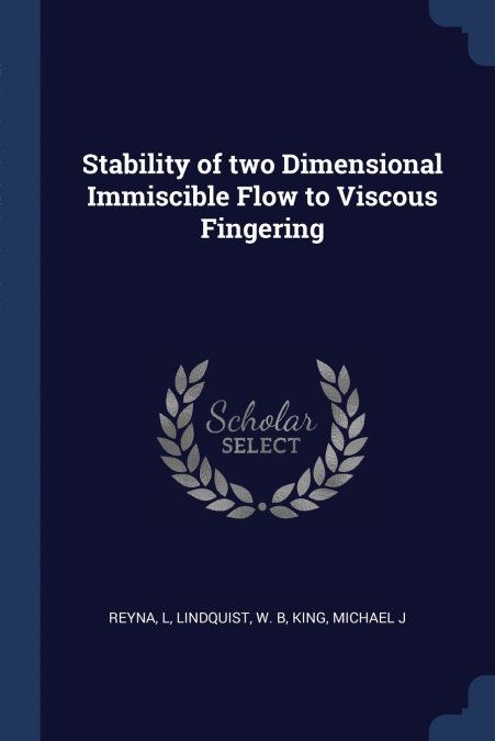 STABILITY OF TWO DIMENSIONAL IMMISCIBLE FLOW TO VISCOUS FING