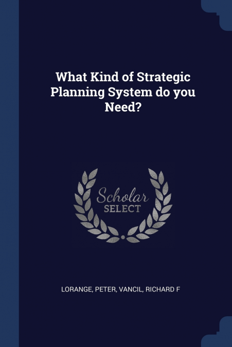 FORMAL PLANNING SYSTEMS