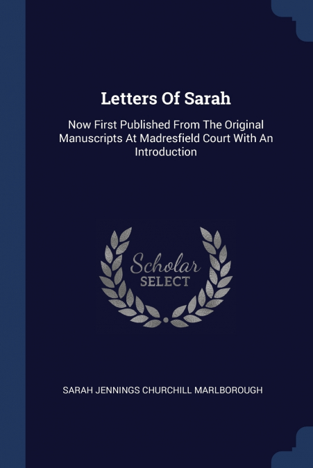 LETTERS OF SARAH
