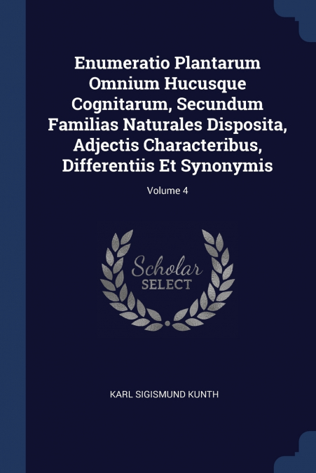 ENUMERATIO PLANTARUM OMNIUM HUCUSQUE COGNITARUM, SECUNDUM FA