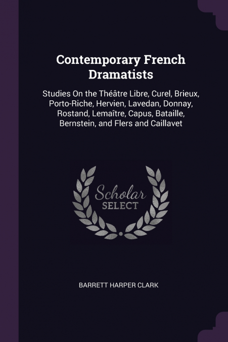 CONTEMPORARY FRENCH DRAMATISTS