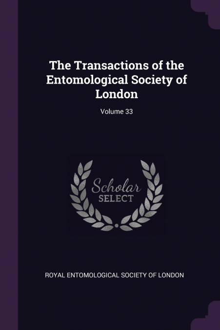 TRANSACTIONS OF THE ROYAL ENTOMOLOGICAL SOCIETY OF LONDON, V