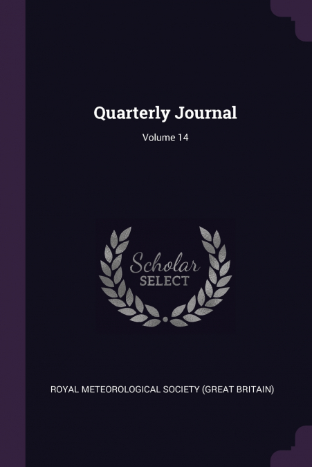 QUARTERLY JOURNAL, VOLUME 14