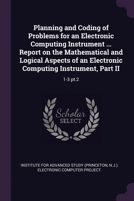 PLANNING AND CODING OF PROBLEMS FOR AN ELECTRONIC COMPUTING