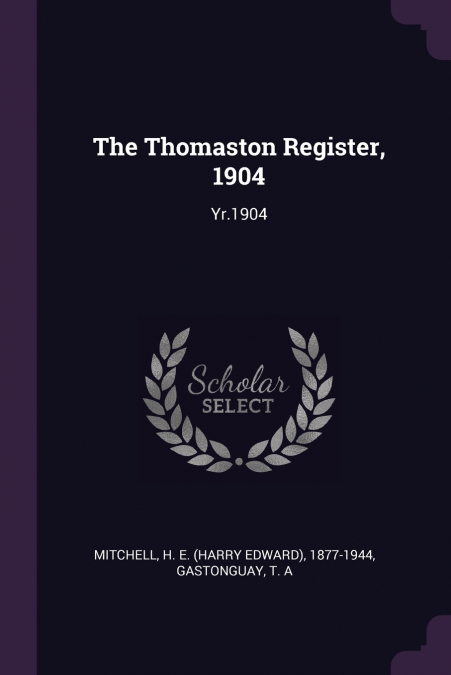 THE THOMASTON REGISTER, 1904