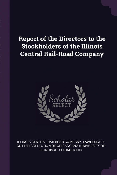 REPORT OF THE DIRECTORS TO THE STOCKHOLDERS OF THE ILLINOIS